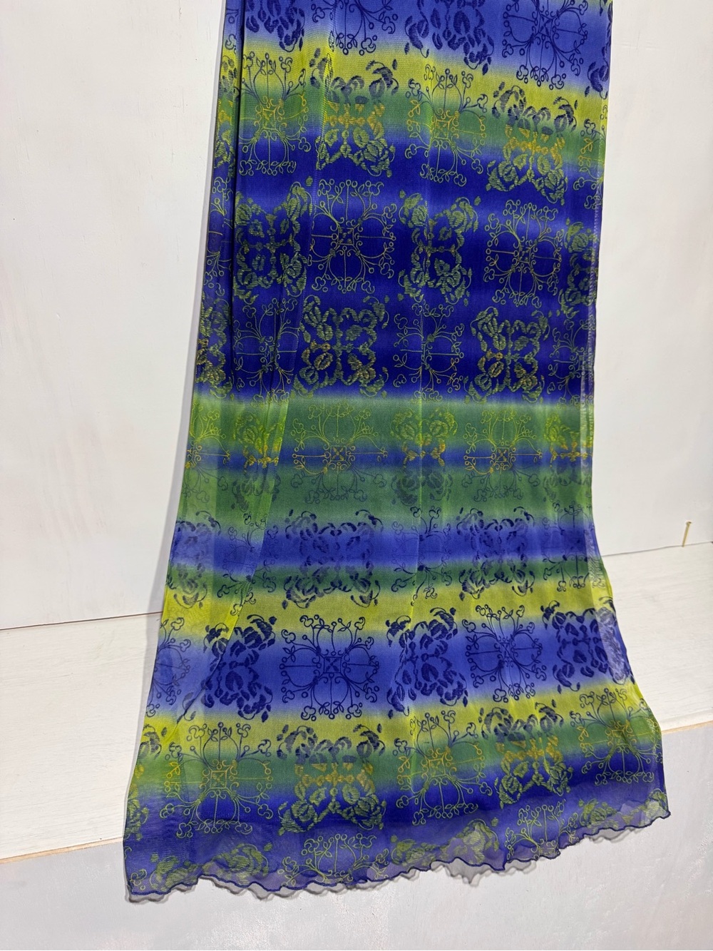 California Concept Y2K Blue & Green Whimsy Dress - Picture 4 of 9